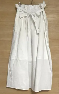 【美品】ワールド　Eprouve リボン付きフレアスカート