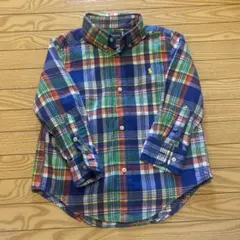 Ralph Lauren チェック柄 長袖シャツ 3T