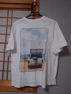 パープル&イエロー　Tシャツ　Mサイズ レディースのサムネイル