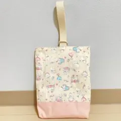 上履き入れ　上靴入れ　ネコ　ハンドメイド　入園入学