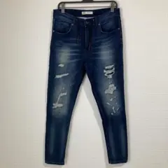 ZARA ダメージデニム スキニーフィット