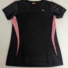 PUMA 半袖スポーツウェア L ブラック/ピンク