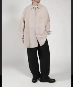 Graphpaper 25SS LINEN CUPRO ワイド シャツ