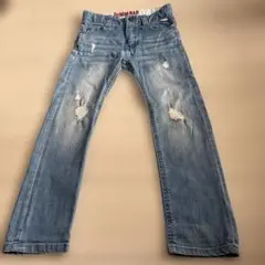 DENIM BAR ダメージ加工 長ズボン　デニム　110 cm べべ