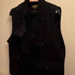 ブラックウール混紡ベスト サイズ40