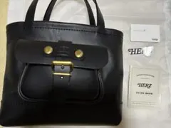 HERZ Begin 前ポケミニトート BE-2557 ブラック　トートバッグのサムネイル