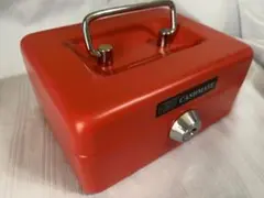新品未使用＊CASHMATE キャッシュボックス 赤 ミニ手提げ金庫