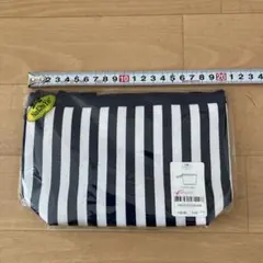 NaRaYa ポーチ ストライプ ネイビー ホワイトのサムネイル