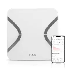 ☆FiNC Smart Scale スマホ連動自動記録 体重計/体組成計ホワイト