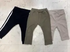90 パンツ3本セット 保育園着 まとめ売り 無印 西松屋