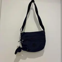 Kipling ネイビー ショルダーバッグ モンキー付き