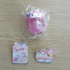 サンリオ　マイメロ　カラフルソーダキーホルダー3　アクリルブローチ　まとめ売り