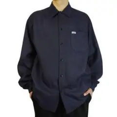 新品サイズS紺ネイビー新作USA製キャルトップ 長袖ワークシャツCALTOP