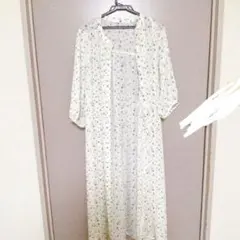 花柄 ロングワンピース ガウン