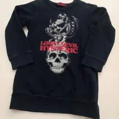 ヒステリックス110ヒステリックミニスカルヒスミニちゃんトレーナー黒ブラック