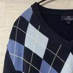 486 Brooks Brothers ニット ブルー系 アーガイル Mのサムネイル