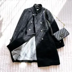 ヴァンドゥーオクトーブル　ロングコート アウター　M 黒　フォーマル