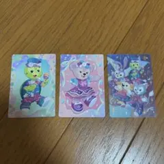 香港ディズニー ダッフィー 20周年 コレクタブルカード 3枚