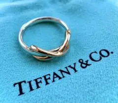 Tiffany ティファニー 18k コンビ インフィニティ クロス リング