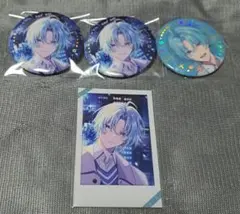 Twinkle Gifts　にじさんじ　渚トラウト　箔押し缶バッジ 　チェキ