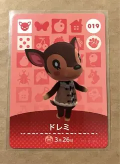 どうぶつの森 ドレミ amiiboカード 019