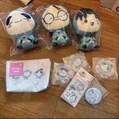 フリューくじ　桜もちぴこ 乱太郎 しんべヱ きり丸 3人組 セット
