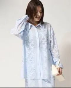 美品⭐︎24SSグレースコンチネンタル スカーフプリントポンチョトップ 