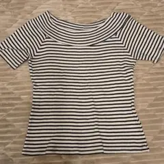 earthmusic&ecology ボーダートップス　レディース　Sサイズ