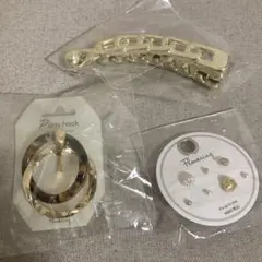 ヘアアクセサリー、ピアス　セット