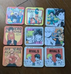 僕のヒーローアカデミア アートコースター 9枚セット　RIVALS