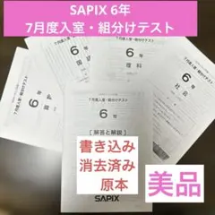 2026年最新】サピックス 組み分けテストの人気アイテム - メルカリ