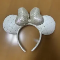 ミッキーマウス耳型カチューシャ ホワイト