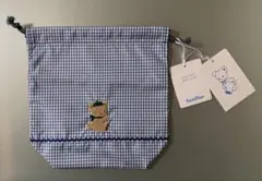 familiar ファミリア 巾着袋 ネイビー