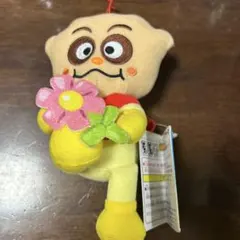 クリームパンダぬいぐるみ 花付き