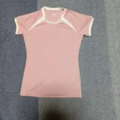 ま*ん様 NIKE 半袖カットソー ピンク×ホワイトのサムネイル
