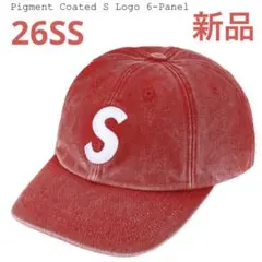 【新品】 Supreme Pigment S Logo 6-Panel 赤