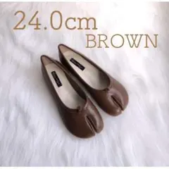 足袋バレーシューズ フラットシューズ ブラウン