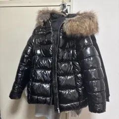 ファー付きレザーダウン