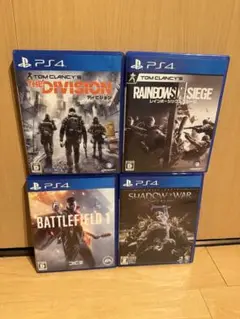 PS4 バトルフィールドなど4本セット