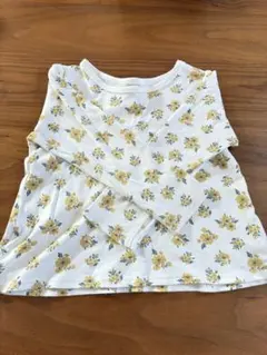 プチマイン小花柄長袖カットソー　100㎝