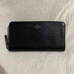 ケイトスペード♠️ニューヨーク　長財布　ブラック黒色　カード札も大容量大収納