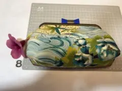 8番:和風がま口ポーチ 多色