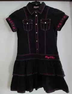 【美品】mezzo piano 半袖ワンピース 130