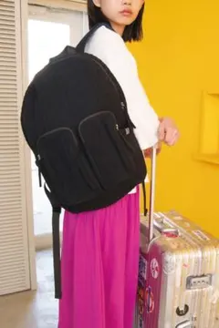 新品未使用/FELISSIMO mensha キルティング リュック ガーゼ生地のサムネイル