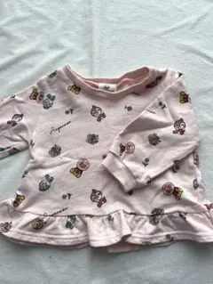 アンパンマン　ドキンちゃん　コキンちゃん　フリル　長袖　花柄　トレーナー