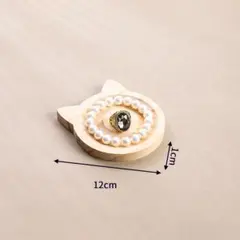 木製 猫型 展示 ディスプレイ 12cm