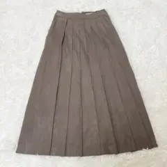 SUPERIOR CLOSET プリーツスカート スエード調素材 裏地付き