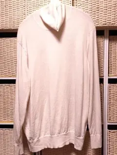 【ユニクロ】　メリノタートルネックセーター（オフホワイト）　XXL