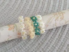 ビーズリング　ハンドメイド　韓国　ビーズアクセサリー