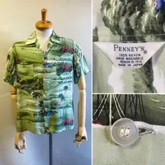 1950- 60s PENNEY’S Hawaiian Shirt Size Mのサムネイル